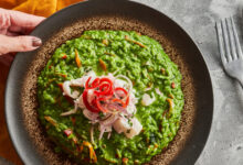 Συνταγή-για-risotto-verde-με-βλίτα-και-καπνιστό-χέλι