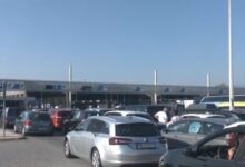 Μία-ώρα-η-αναμονή-στο-Τελωνείο-Ευζώνων,-στο-ρεύμα-εξόδου-από-την-Ελλάδα