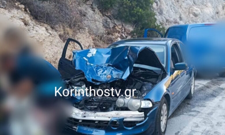 Σοβαρό-τροχαίο-στην-Κόρινθο:-Τραυματίστηκε-βαριά-άνδρας-που-βρισκόταν-πίσω-από-το-αυτοκίνητό-του