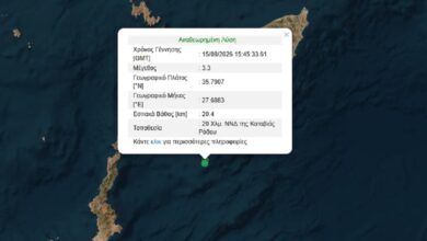 Σεισμός-στην-Καταβιά-Ρόδου-μεγέθους-3,3-Ρίχτερ