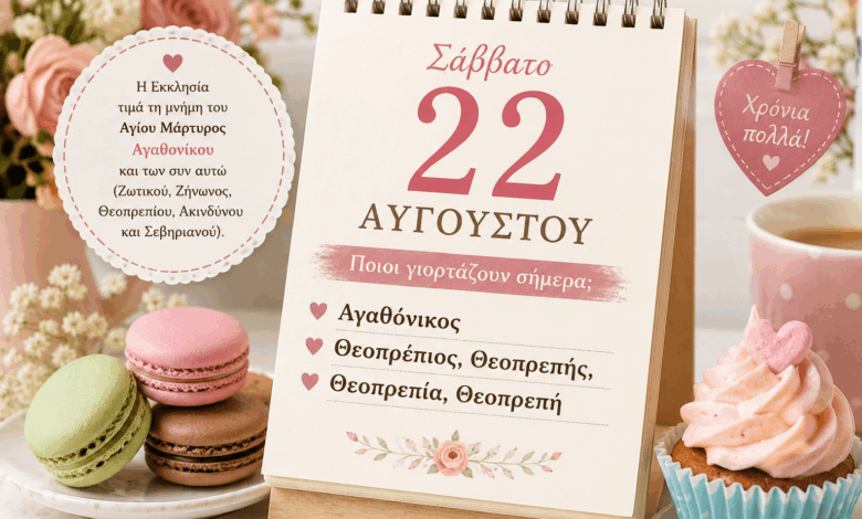 Ποιοι-γιορτάζουν-σήμερα-22-Αυγούστου