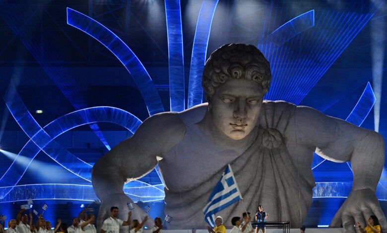 Τελετή-Έναρξης-Μεσογειακών-Αγώνων:-Η-εντυπωσιακή-είσοδος-της-ελληνικής-αποστολής-στην-τελετή-έναρξης