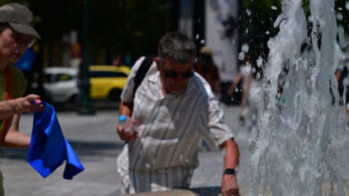 Καιρός-σήμερα:-Ζέστη-με-τα-μελτέμια-να-«δροσίζουν»-–-7-μποφόρ-στο-Αιγαίο