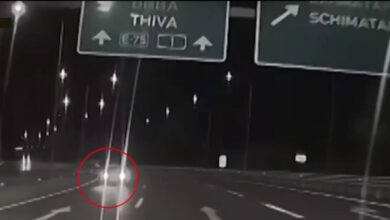 Τρόμος-στην-Αθηνών-–-Λαμίας:-Βίντεο-με-οδηγό-αυτοκινήτου-που-οδηγούσε-ανάποδα-στο-ύψος-του-Σχηματαρίου