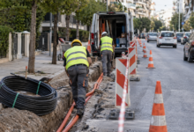 Κονδύλη:-Κλείνει-τμήμα-της-για-έργα-οπτικών-ινών