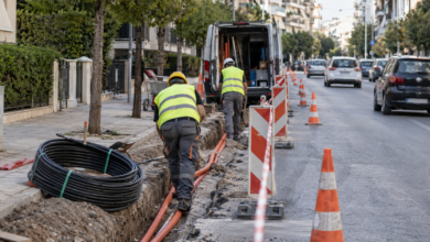 Κονδύλη:-Κλείνει-τμήμα-της-για-έργα-οπτικών-ινών