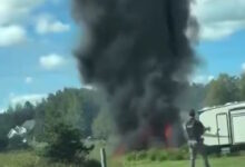 Συνετρίβη-μαχητικό-αεροσκάφος-f-16-στο-Μίσιγκαν-–-Βίντεο-από-το-σημείο-της-πτώσης