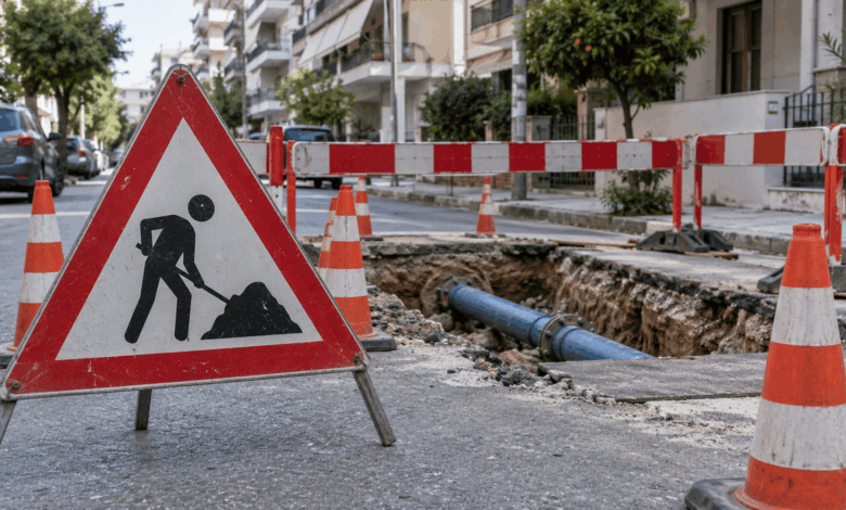 Τρίκαλα:-Κυκλοφοριακές-ρυθμίσεις-για-έργα-της-ΔΕΥΑΤ