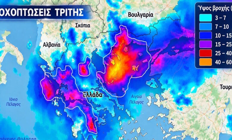 Καιρός-–-Καλλιάνος:-Έντονη-κακοκαιρία-με-καταιγίδες-και-πλημμύρες-–-Οι-13-περιοχές-που-θα-επηρεαστούν-περισσότερο