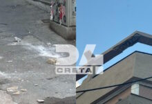 Ηράκλειο:-Έπεσαν-κομμάτια-από-μπαλκόνι-σε-ώρα-αιχμής-–-Φωτογραφίες