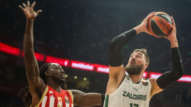 euroleague:-Σπουδαίο-διπλό-για-Ζαλγκίρις-στο-Βελιγράδι-με-Βαλαντσιούνας,-νίκη-με-ανατροπή-για-Μπαρτσελόνα