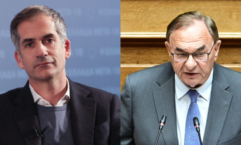 ΝΔ:-«Μουρμούρα»-για-τους-«αλαζόνες»-πριν-το-μήνυμα-Μητσοτάκη-–-«Ο-κόσμος-το-’χει-τούμπανο»-λέει-ο-Μπακογιάννης,-«νοματαίους-από-το-πουθενά»-βλέπει-ο-Καλογερόπουλος