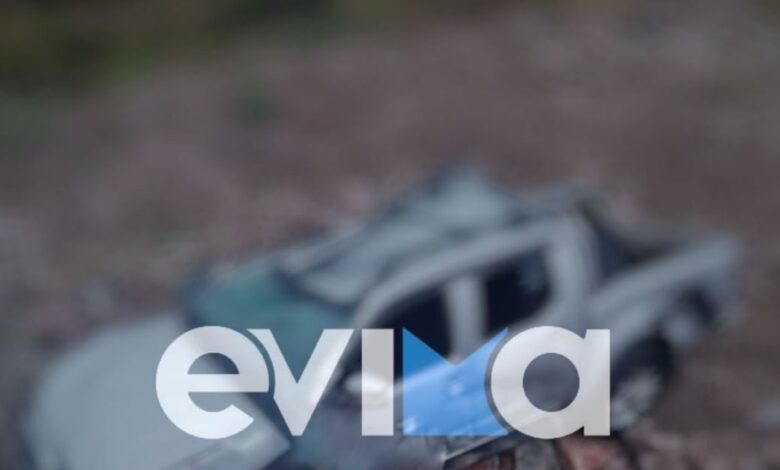 Εύβοια:-Αγροτικό-έπεσε-σε-γκρεμό-15-μέτρων-–-Απεγκλωβίστηκε-ο-οδηγός