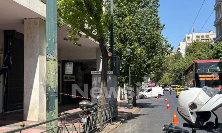 Σύνταγμα:-Συναγερμός-για-ύποπτο-αντικείμενο-έξω-από-τράπεζα-κοντά-στην-πλατεία