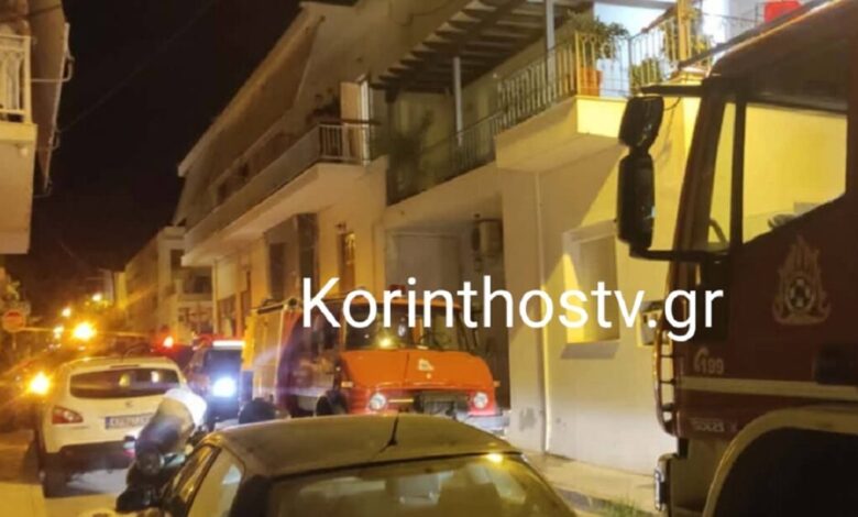 Φωτιά-σε-διαμέρισμα-στο-Ξυλόκαστρο:-4-άτομα-με-αναπνευστικά-προβλήματα-στο-νοσοκομείο
