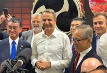 ΔΕΘ-2026:-Με-παραδοσιακά-τύμπανα-taiko-η-υποδοχή-του-Κυριάκου-Μητσοτάκη-στο-περίπτερο-της-Ιαπωνίας