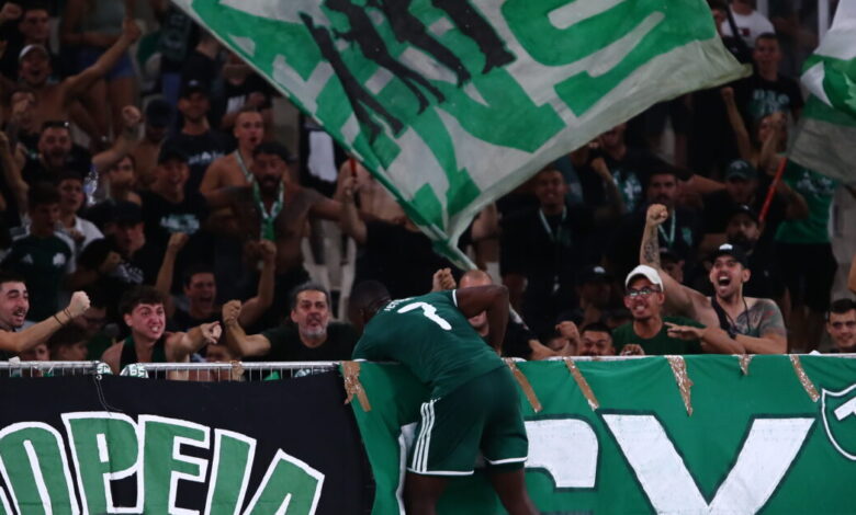 Παναθηναϊκός-–-ΠΑΟΚ:-Ο-Ανδρέας-Τετέι-έκανε-το-3-0-και-πανηγύρισε-έξαλλα-στην-κερκίδα-με-τους-οπαδούς-του-«τριφυλλιού»