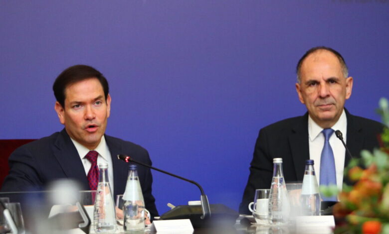 Ρούμπιο-μετά-τη-συνάντηση-με-Γεραπετρίτη:-«Σε-νέα-ύψη-οι-σχέσεις-Ελλάδας-–-ΗΠΑ»
