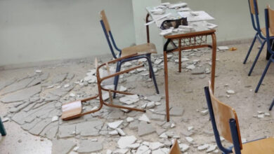 Θέρμη:-Σοβάδες-έπεσαν-από-το-ταβάνι-σε-γυμνάσιο-και-τραυμάτισαν-μαθητή