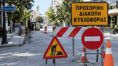 Τρίκαλα:-Κλείνει-η-οδός-Έλληνος-–-Εργασίες-σε-τρεις-δρόμους