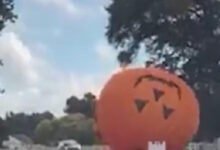 Βόρεια-Καρολίνα:-Τεράστιο-μπαλόνι-κολοκύθας-ξεκόλλησε-από-τη-θέση-του-και-κατρακύλησε-σε-αυτοκινητόδρομο