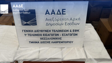 Θεσσαλονίκη:-Κοντέινερ-με-«γυαλιά-ηλίου-και-χάντρες»-έκρυβε-3.081-όπλα-–-Στιλέτα,-σπαθιά-και-σιδηρογροθιές-εντόπισε-η-ΑΑΔΕ