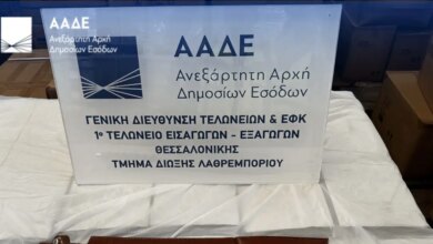 Θεσσαλονίκη:-Κοντέινερ-με-«γυαλιά-ηλίου-και-χάντρες»-έκρυβε-3.081-όπλα-–-Στιλέτα,-σπαθιά-και-σιδηρογροθιές-εντόπισε-η-ΑΑΔΕ