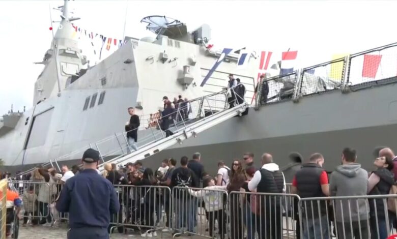 Θεσσαλονίκη:-Η-φρεγάτα-«Κίμων»-υποδέχεται-το-κοινό-–-Ουρές-στο-λιμάνι-για-μια-ξενάγηση