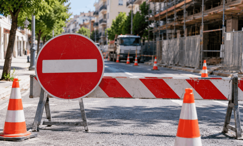 Τρίκαλα:-Διακοπή-κυκλοφορίας-στην-Αριστοτέλους