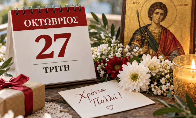 Εορτολόγιο-27-Οκτωβρίου:-Ποιοι-γιορτάζουν-σήμερα