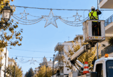 Τρίκαλα:-Κλείνουν-δύο-δρόμοι-για-εορταστικό-διάκοσμο
