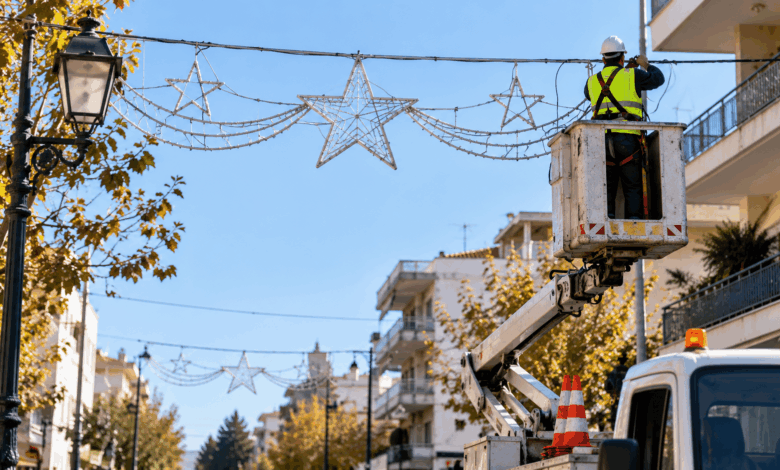 Τρίκαλα:-Κλείνουν-δύο-δρόμοι-για-εορταστικό-διάκοσμο