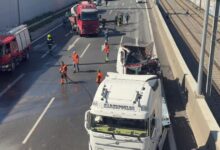 Σοβαρό-τροχαίο-στην-Αττική-Οδό-με-έναν-τραυματία:-Διακοπή-κυκλοφορίας-στο-ρεύμα-προς-αεροδρόμιο