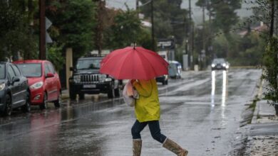 Καιρός-σήμερα:-Πτώση-της-θερμοκρασίας-με-βροχές-και-σποραδικές-καταιγίδες-στα-ηπειρωτικά-της-χώρας