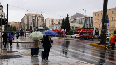 Καιρός-αύριο:-Ισχυρές-βροχές-και-καταιγίδες-και-πτώση-της-θερμοκρασίας