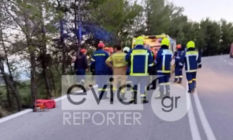 Νέο-σοβαρό-τροχαίο-στην-Εύβοια:-Αυτοκίνητο-έπεσε-σε-γκρεμό-–-Παππούς,-γιαγιά-και-εγγόνι-19-μηνών-τραυματίστηκαν